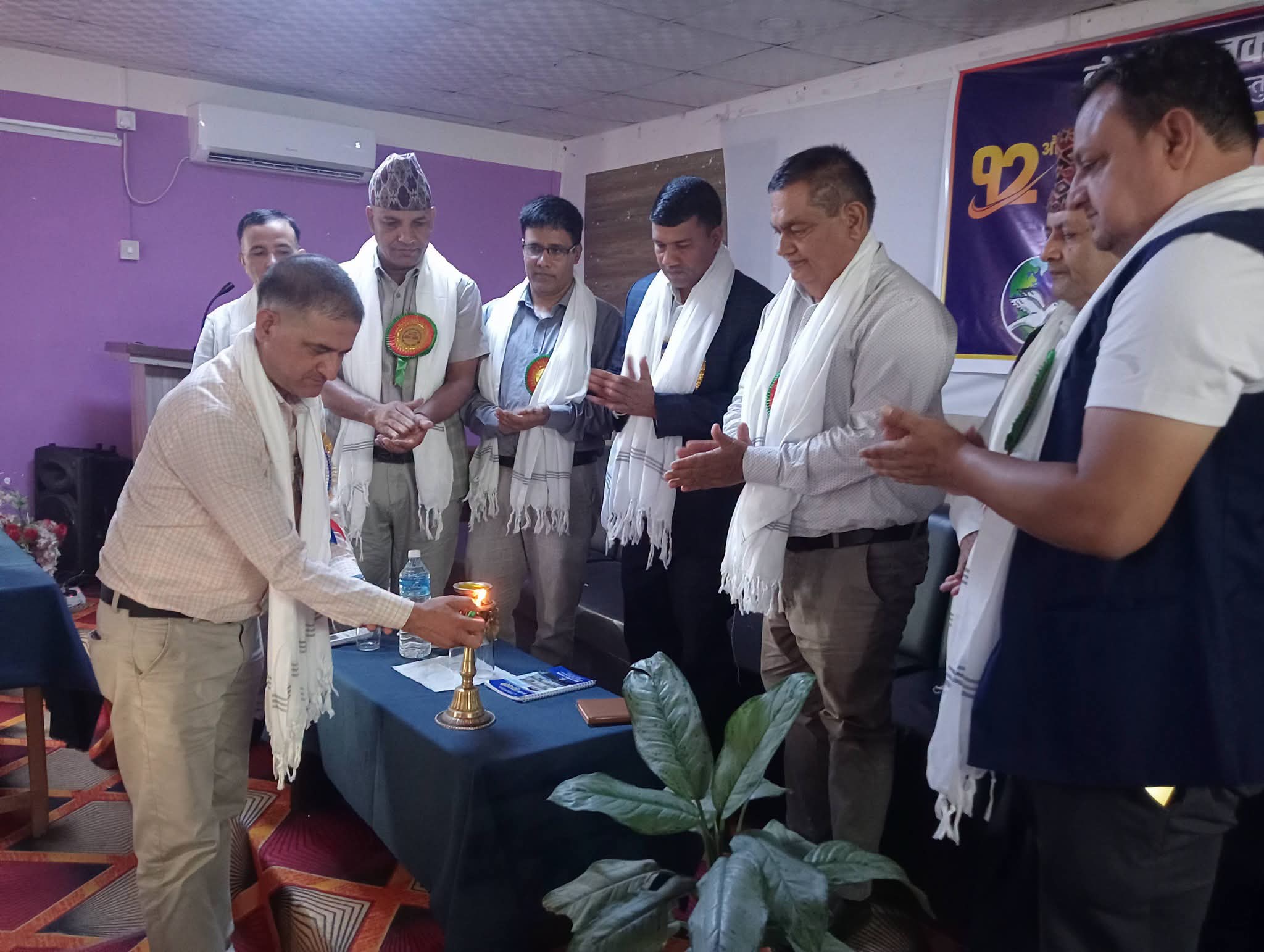 नेपाल पत्रकार महासंघ कपिलवस्तुको १२औँ साधारणसभा महासचिव दाहालद्वारा  उद्घाटन